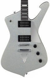 Metal electric guitar Ibanez Paul Stanley PS60 SSL - Silver sparkle