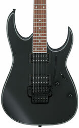 Str shape electric guitar Ibanez RG320EXZ BKF Standard - Black flat