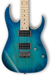 Str shape electric guitar Ibanez RG421AHM BMT Standard - Blue moon burst