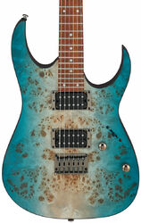 Str shape electric guitar Ibanez RG421PB CHF Standard - Caribbean shoreline flat