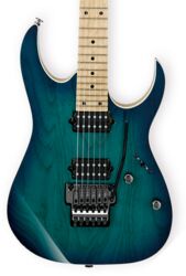 Str shape electric guitar Ibanez RG652AHM NGB Prestige Japan - Nebula green burst