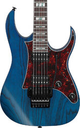 Str shape electric guitar Ibanez Prestige Japan RG653DX TDF - Transparent Deep Blue Flat