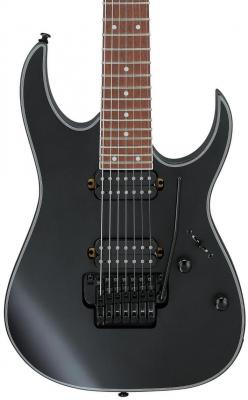 Solid body electric guitar Ibanez RG7320EX BKF 7-String - Black flat