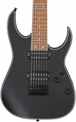 7 string electric guitar Ibanez RG7421EX BKF 7-String Standard - Black flat