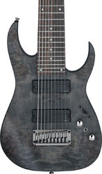 8 and 9 string electric guitar Ibanez RG9PB TGF Axe Design Lab 9-String - Transparent grey flat