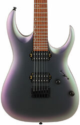 Str shape electric guitar Ibanez RGA42EX BAM Standard - Black aurora burst matte