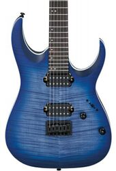 Str shape electric guitar Ibanez RGA42FM BLF Standard - Blue lagoon burst flat