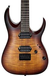 Str shape electric guitar Ibanez RGA42FM DEF Standard - Dragon eye burst