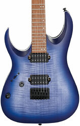 Str shape electric guitar Ibanez RGA42FML BLF Standard LH - Blue lagoon burst flat