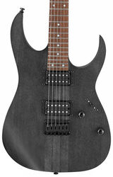 Str shape electric guitar Ibanez RGRT421 WK Standard - Weathered black