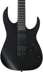 Baritone guitar Ibanez RGRTBB21 BKF Iron Label - Black flat