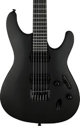 Str shape electric guitar Ibanez Iron Label S721RB BKF - black flat
