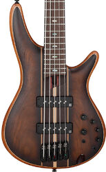 Solid body electric bass Ibanez SR1355B DUF Premium 5-String - Dual mocha burst flat