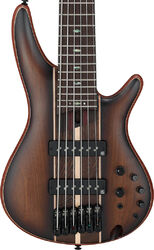 Solid body electric bass Ibanez SR1356B DUF Premium 6-String - Dual mocha burst flat