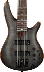 Solid body electric bass Ibanez Premium SR1455DW TGF 5-String - Transparent Gray Flat