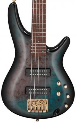 Solid body electric bass Ibanez SR405EPBDX TSU Standard - Tropical seafloor burst