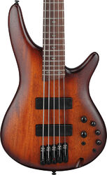 Solid body electric bass Ibanez Standard SR505A MHL 5-String - Mahogany Brown Burst Low Gloss