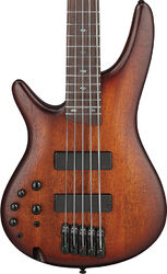 Solid body electric bass Ibanez Standard SR505AL MHL LH 5-String - Mahogany Brown Burst Low Gloss