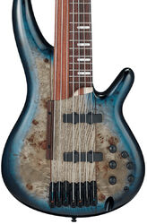 Solid body electric bass Ibanez Workshop SRAS7 CBS Fretless/Fretted - Cosmic blue starburst