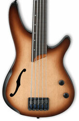 SRH505F NNF Fretless Workshop - dragon eye burst flat