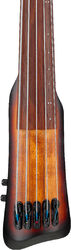 Solid body electric bass Ibanez Upright Bass UB805 MOB 5-String - Mahogany Oil Burst