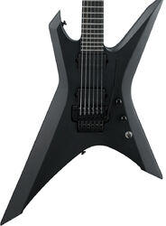 Metal electric guitar Ibanez XPTB620 BKF Iron Label - Black flat