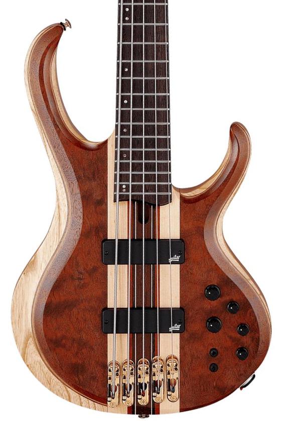 Solid body electric bass Ibanez Premium BTB1835 NDL 5-String - Natural Shadow Low Gloss