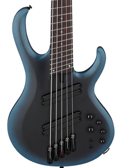 Solid body electric bass Ibanez Workshop BTB605MS MAM 5-String - Midnight Arctic Ocean Matte
