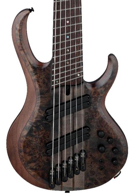 Solid body electric bass Ibanez Workshop BTB806MS TGF 6-String - Transparent Gray Flat