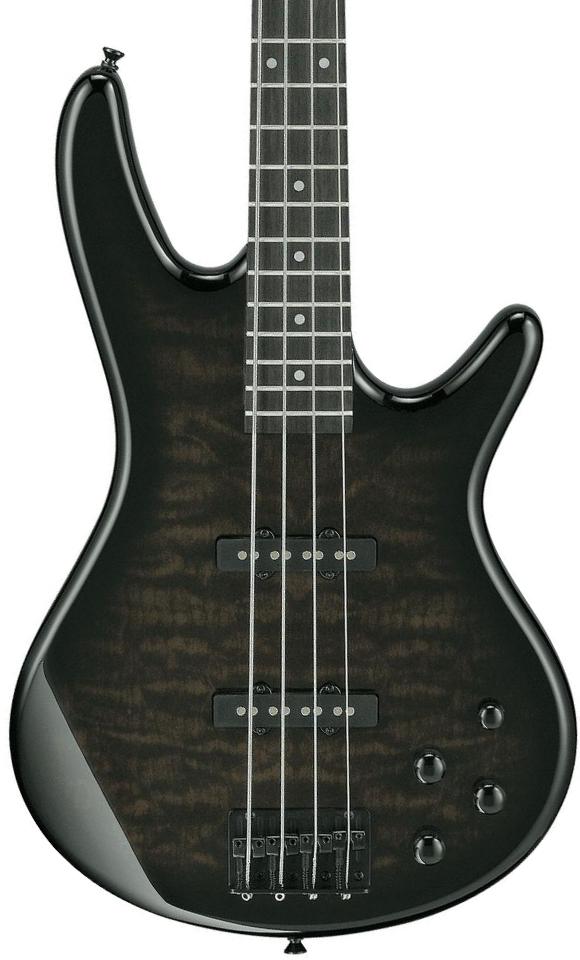 Solid body electric bass Ibanez GSR280QA TKS GIO - Transparent black sunburst