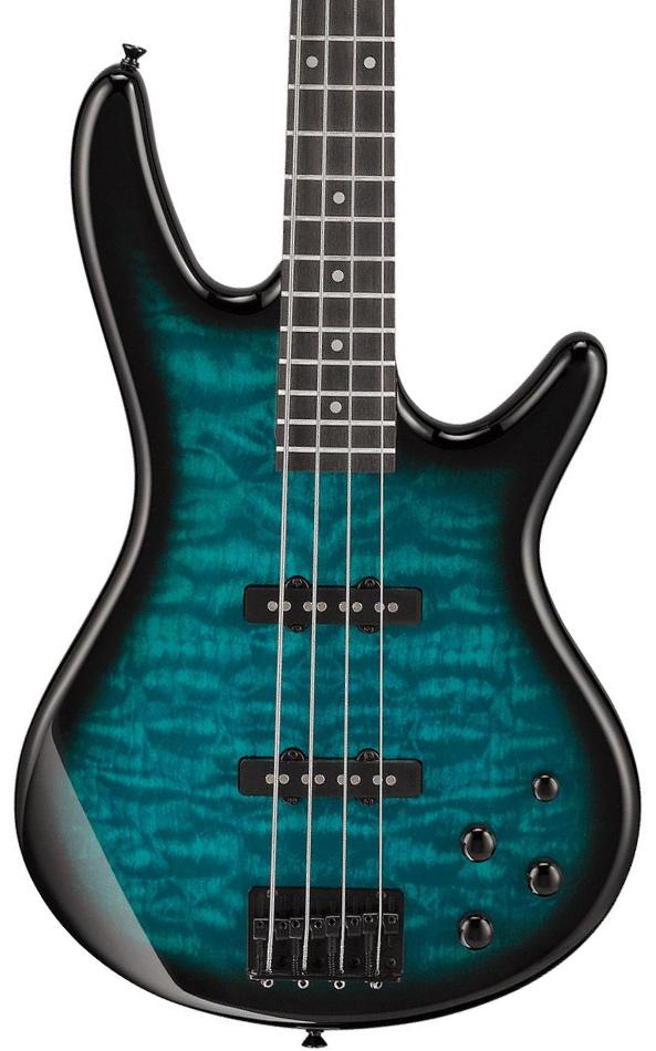 Solid body electric bass Ibanez GSR280QA TMS GIO - Transparent marine sunburst
