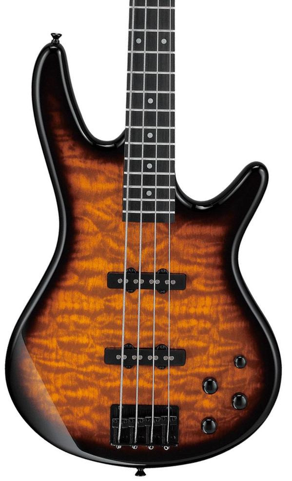 Solid body electric bass Ibanez GSR280QA TYS GIO - Transparent yellow sunburst