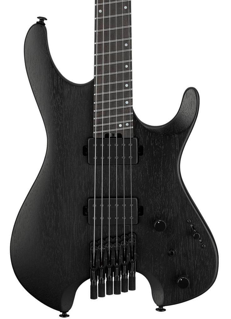 Double cut electric guitar Ibanez Quest QX52B WK - weathered black