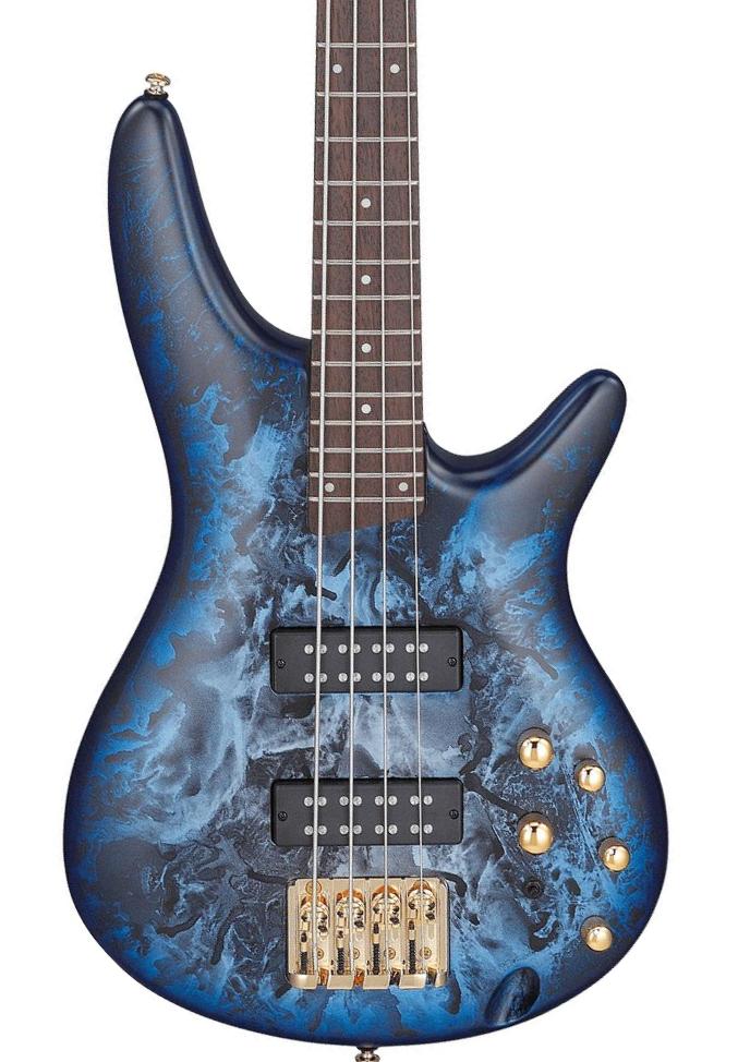 Solid body electric bass Ibanez SR300EDX CZM Standard - Cosmic blue frozen matte