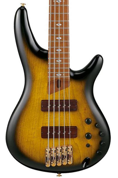 Solid body electric bass Ibanez Prestige Japan SR4505 DST 5-String - desert sunset burst
