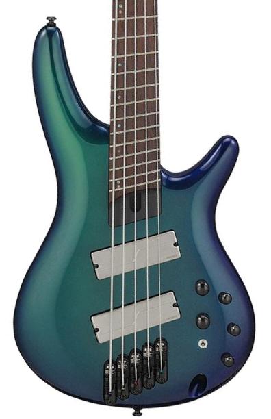 Solid body electric bass Ibanez Workshop SRMS725 BCM 5-String - Blue Chameleon