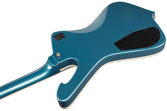 Ibanez Ic420 Abm Iceman 2h Ht Jat - Antique Blue Metallic - Retro rock electric guitar - Variation 3