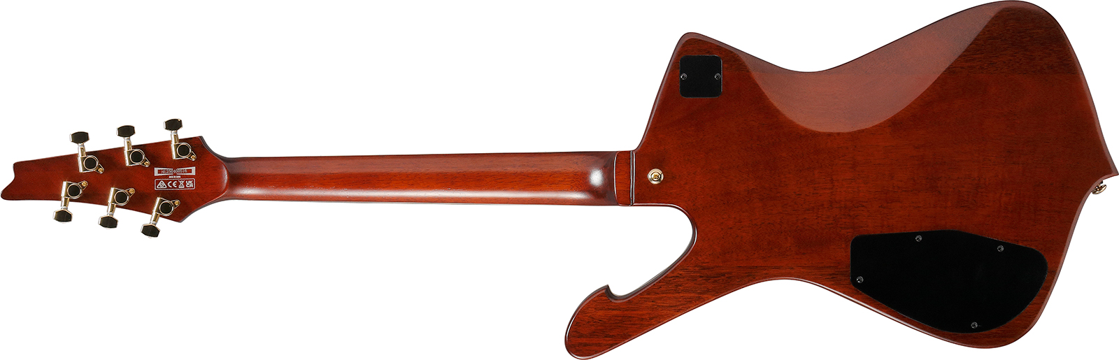 Ibanez Ic420mfm Cml Iceman 2h Ht Mn - Caramel Burst Low Gloss - Retro rock electric guitar - Variation 1