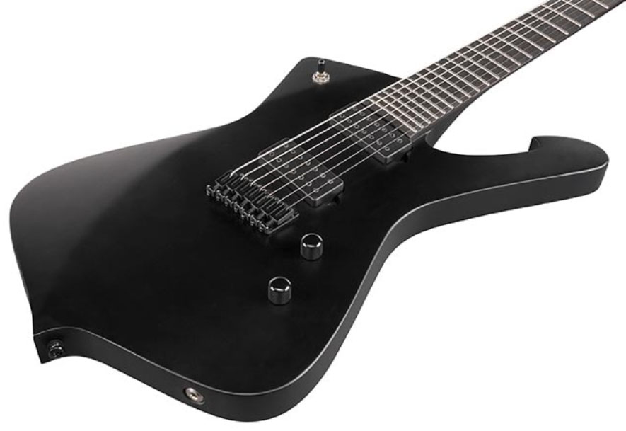 Ibanez Ictb721 Bkf Iceman Iron Label 7c Hh Dimarzio Ht Eb - Black Flat - 7 string electric guitar - Variation 2