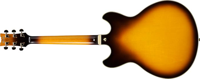 Ibanez John Scofield Jsm10em Ttb Signature 2h Ht Wal - Two-tone Burst - Semi-hollow electric guitar - Variation 1