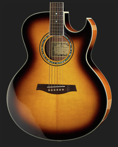 Ibanez Joe Satriani Jsa5 Vb Cw Epicea Acajou Rw - Vintage Sunburst - Acoustic guitar & electro - Variation 12
