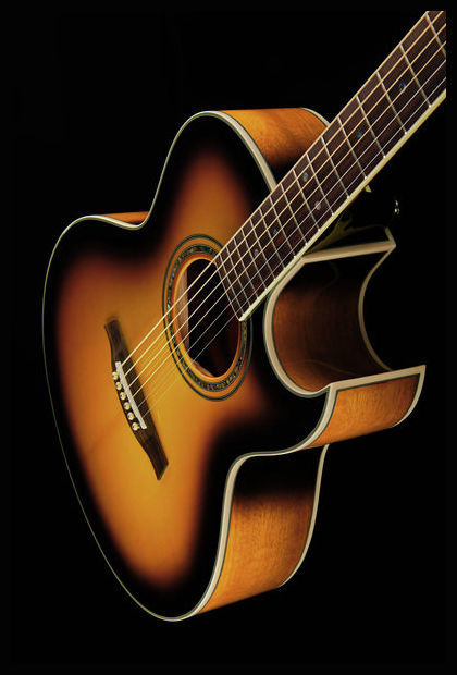 Ibanez Joe Satriani Jsa5 Vb Cw Epicea Acajou Rw - Vintage Sunburst - Acoustic guitar & electro - Variation 4