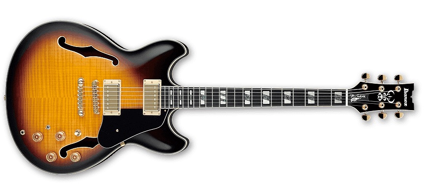 Ibanez John Scofield Jsm10 Vys Signature Hh Ht Eb - Vintage Yellow Sunburst - Semi-hollow electric guitar - Variation 3