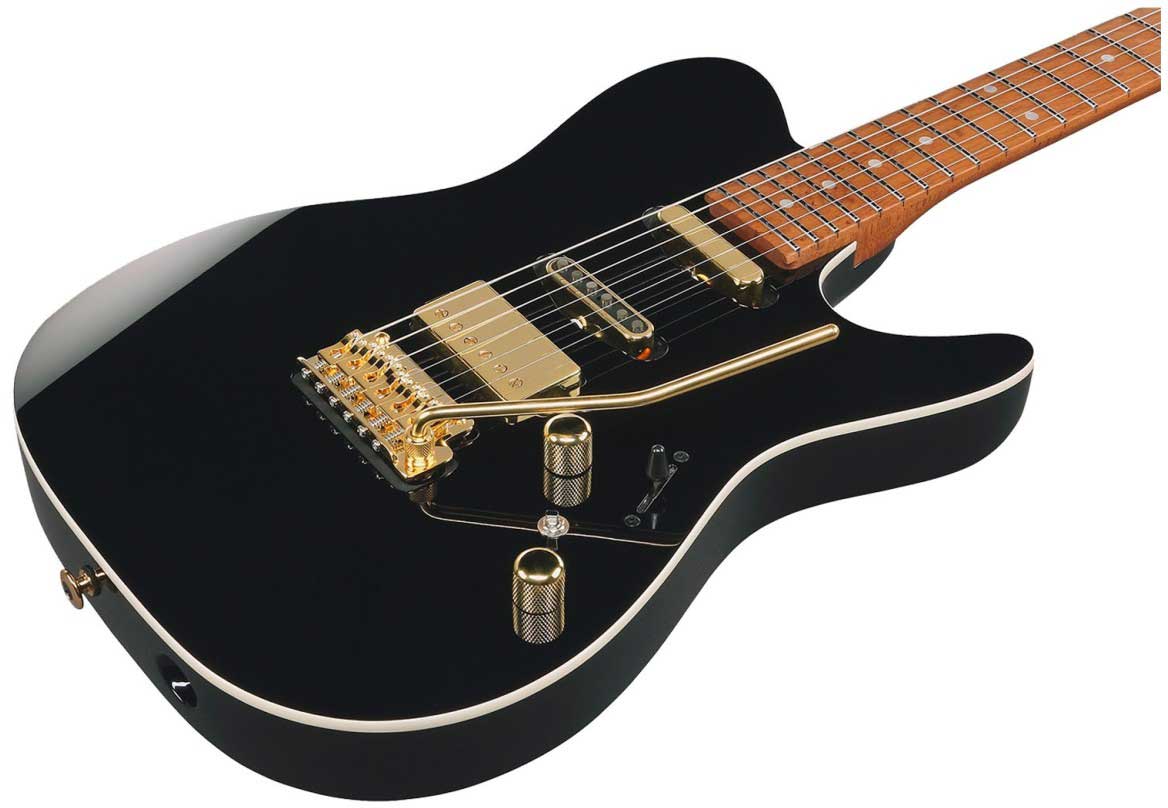 Ibanez Lari Basilio Lb1 Bk Jap Signature Hss Trem Mn - Black - Signature electric guitar - Variation 2