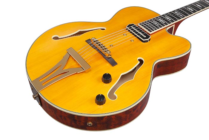 Ibanez Pat Metheny Pm3c Nal Signature 1s Ht Eb - Natural Amber Low Gloss - Hollow-body electric guitar - Variation 2