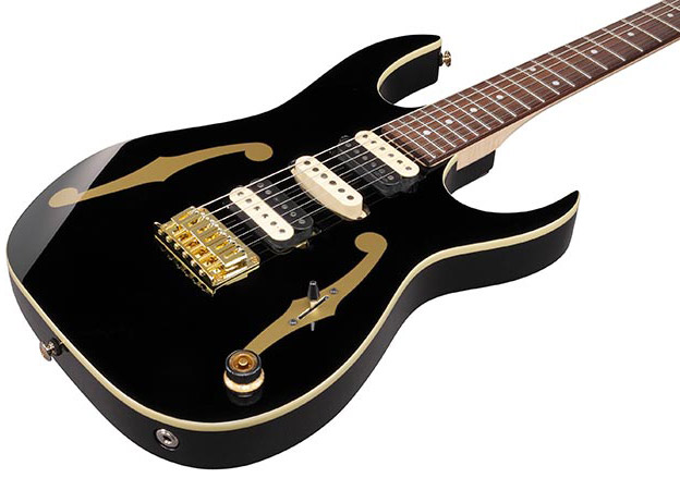 Ibanez Paul Gilbert Pgm50 Bk Premium Signature Hsh Dimarzio Ht Rw - Black - Signature electric guitar - Variation 2