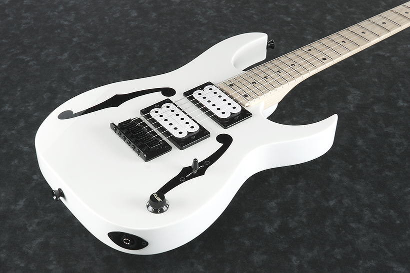 Ibanez Paul Gilbert Pgmm31 Wh Signature Junior Hh Ht Mn - White - Electric guitar for kids - Variation 1