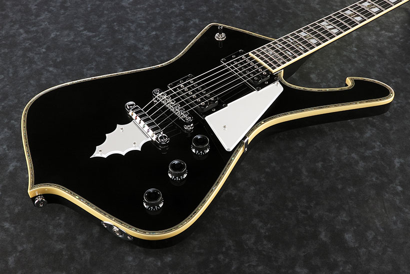 Ibanez Paul Stanley Ps120 Bk Signature Hh Seymour Duncan  Ht Eb - Black - Metal electric guitar - Variation 2