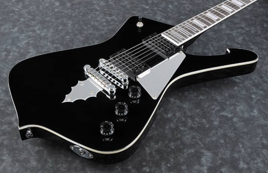 Ibanez Paul Stanley Ps60 Bk Signature Hh Ht Pur - Black - Metal electric guitar - Variation 2