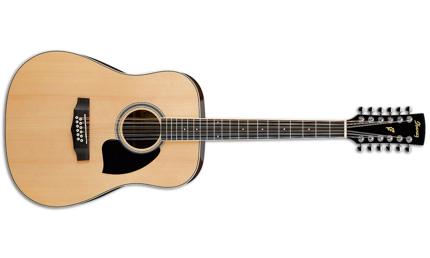 Ibanez Pf1512 Nt Dreadnought 12c Epicea Acajou Lau - Natural - Acoustic guitar & electro - Variation 1